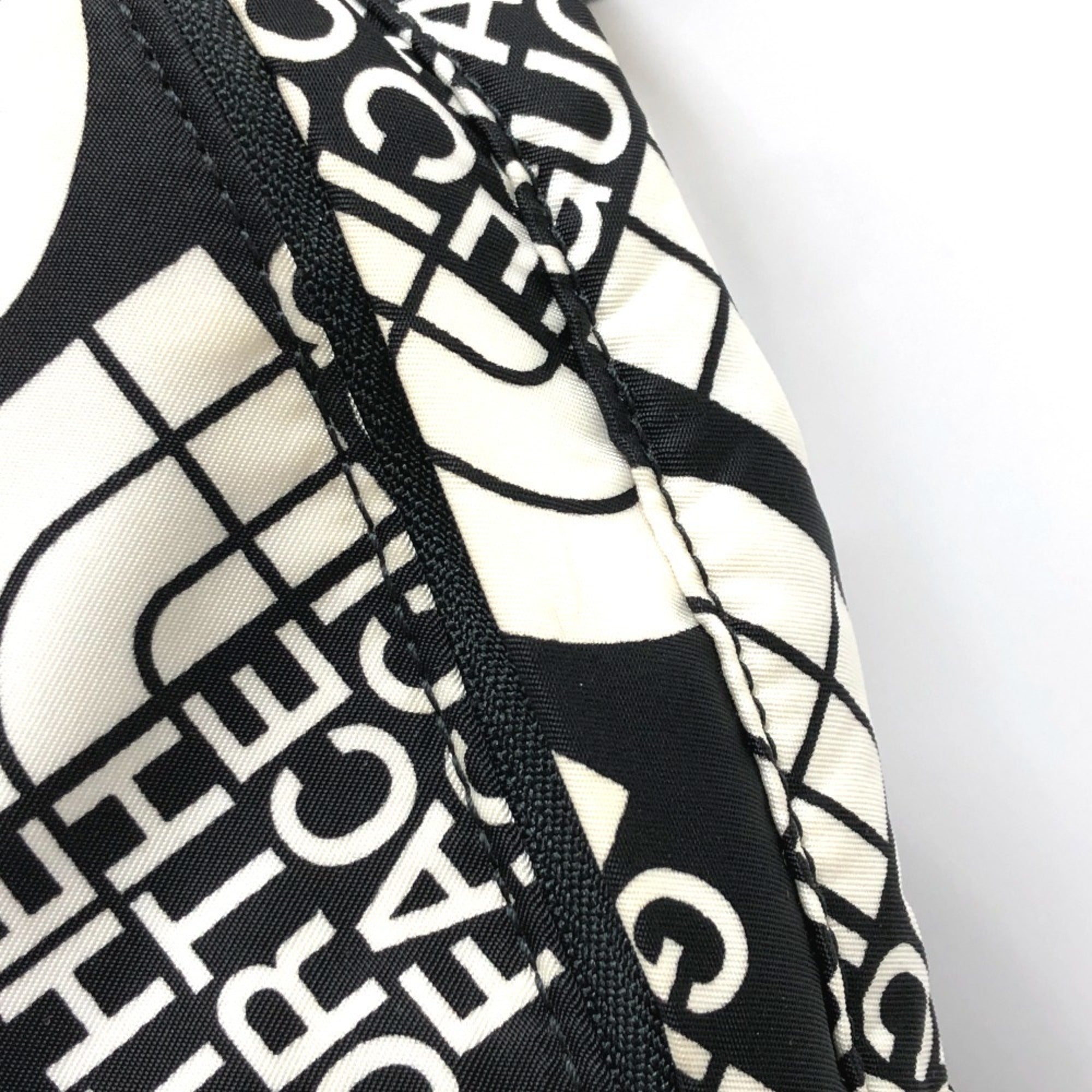 Gucci Black Brown White Nylon Leather Backpack (Pre-Owned)