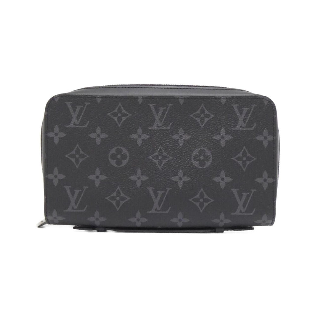 Louis Vuitton Black Coated Canvas Long Wallet (Bi-Fold) (Pre-Owned)