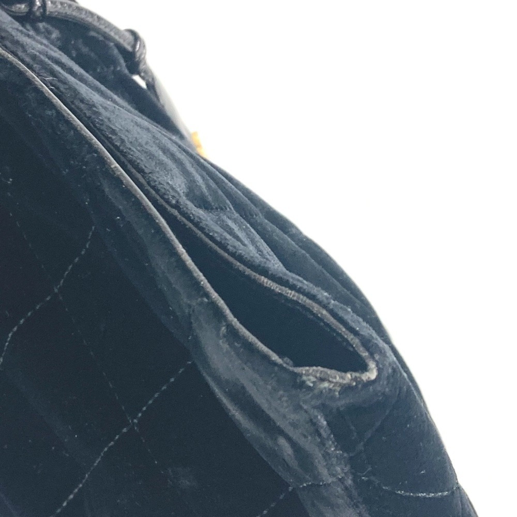 Chanel Black Leather Handbag Tote Bag (Pre-Owned)