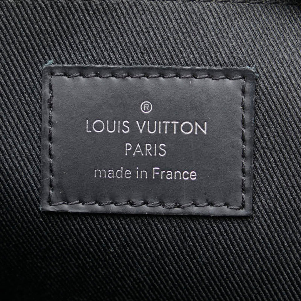 Louis Vuitton Monogram Eclipse Black Monogram Eclipse White Pvc Leather Clutch Bag Pochette (Pre-Owned)