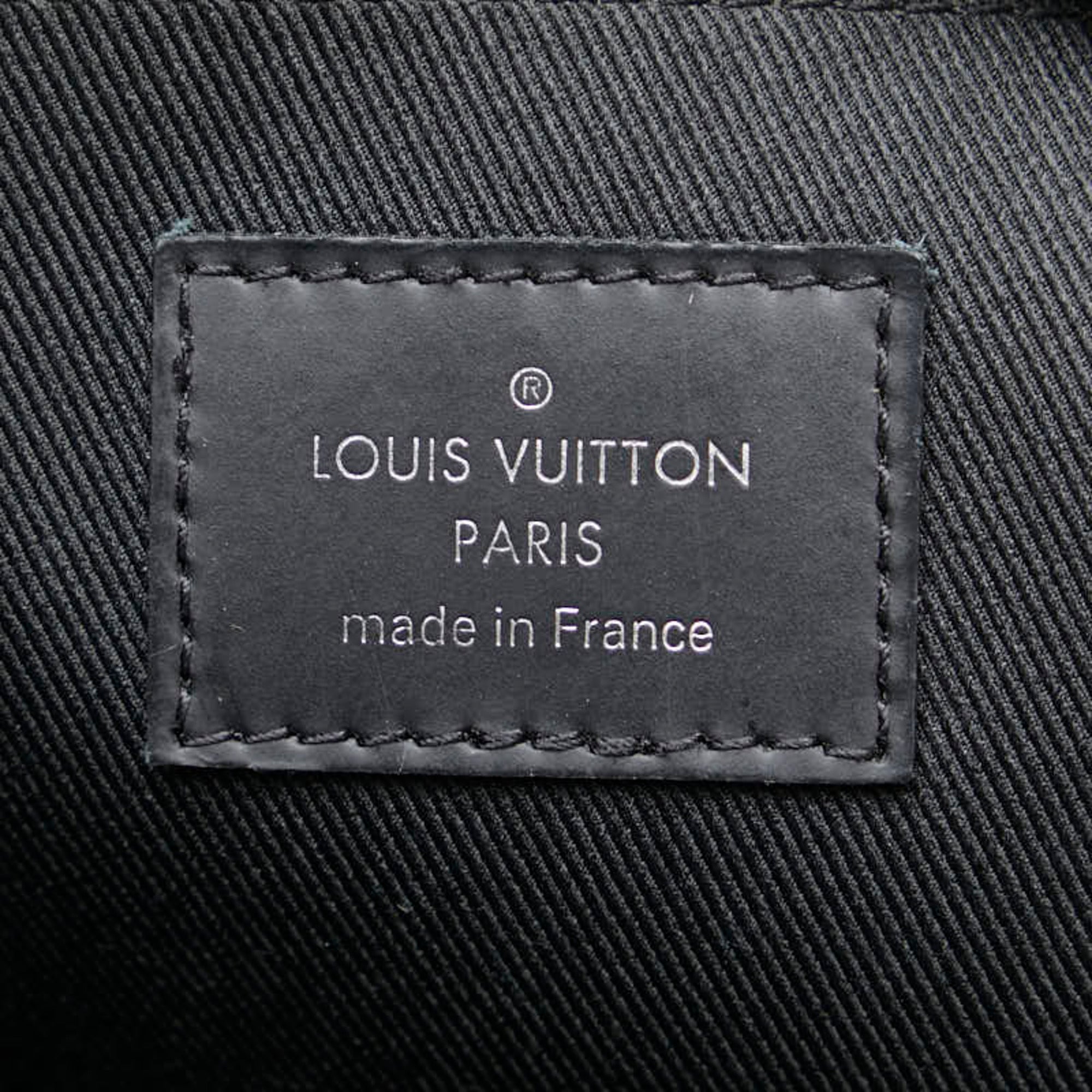 Louis Vuitton Monogram Eclipse Black Monogram Eclipse White Pvc Leather Clutch Bag Pochette (Pre-Owned)