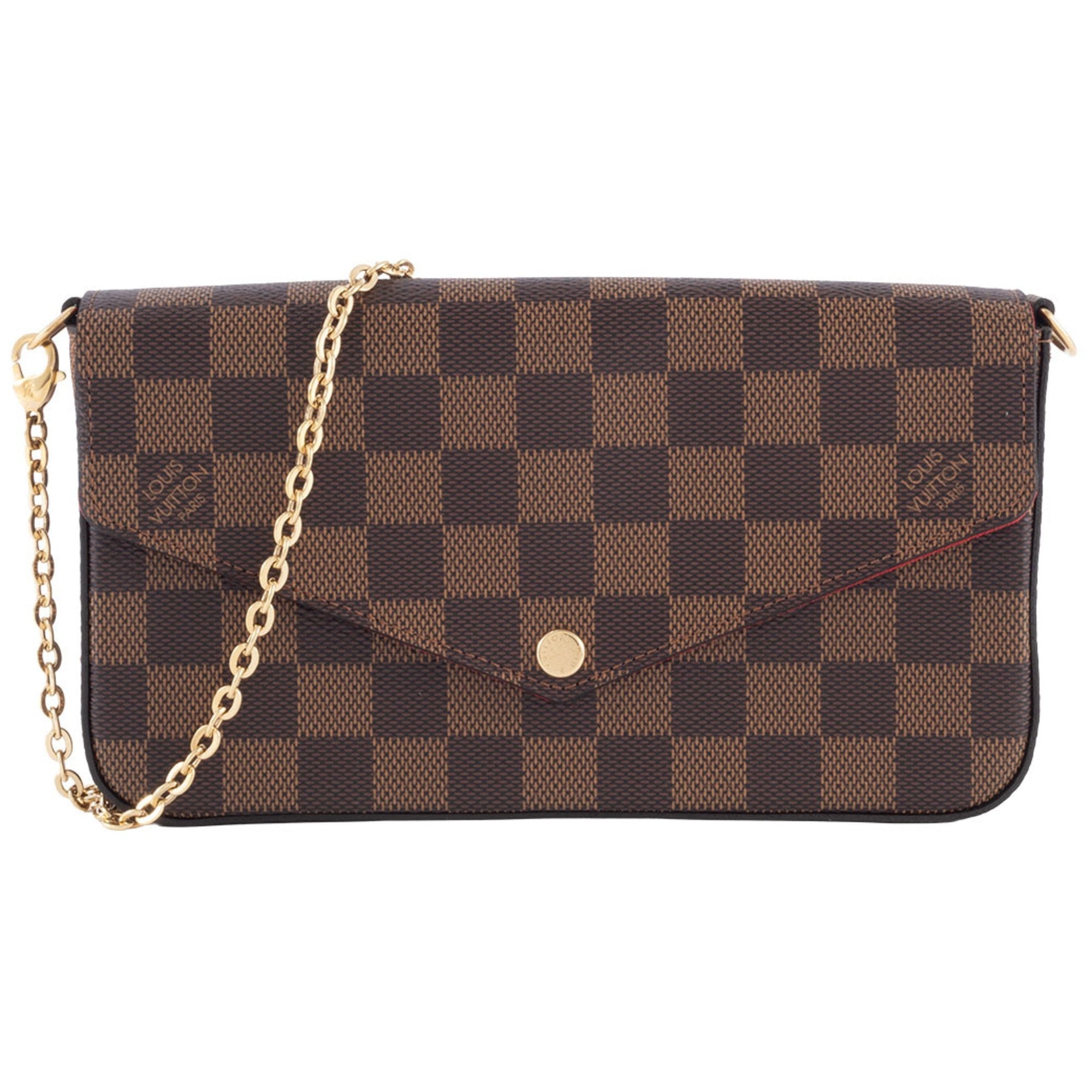 Louis Vuitton Brown Damier Canvas Ebene Damier Canvas Shoulder Bag (Pre-Owned)