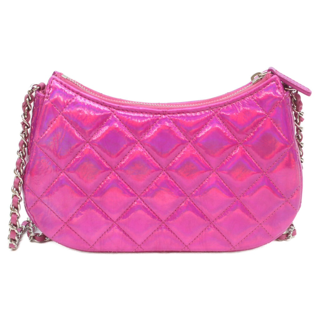Chanel Metallic Pink Leather Shoulder Bag (Pre-Owned)