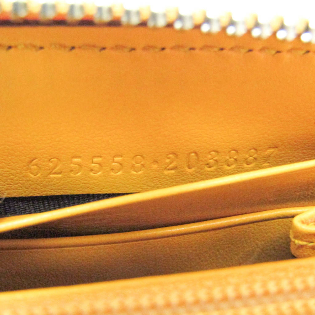 Gucci Yellow Leather Long Wallet (Bi-Fold) (Pre-Owned)