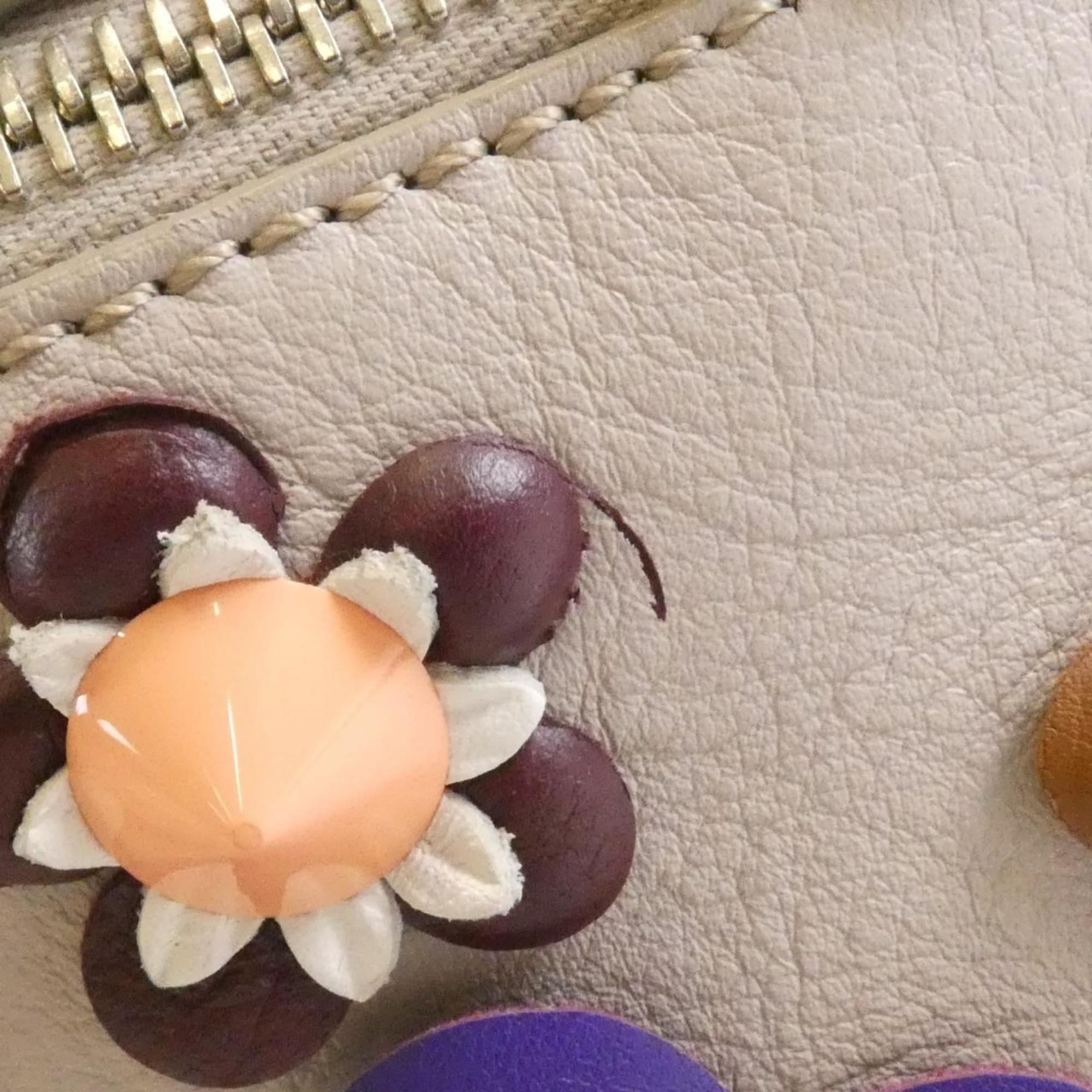 Fendi Beige Multi-Color Leather Backpack (Pre-Owned)