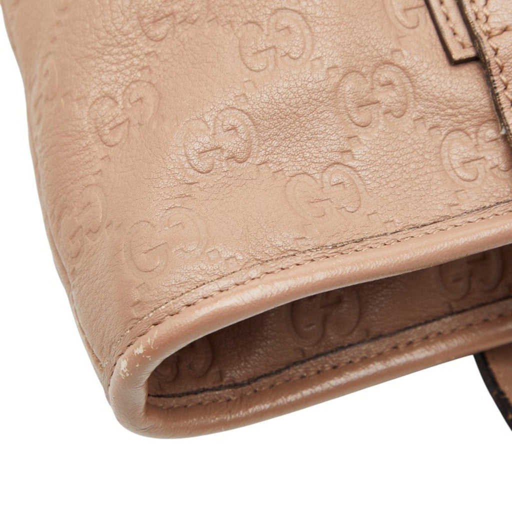 Gucci Beige Leather Handbag Tote Bag (Pre-Owned)