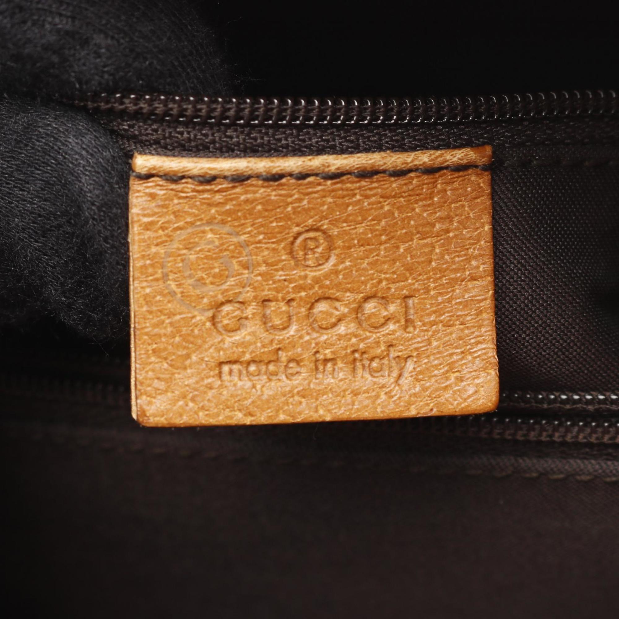 Gucci Brown Leather Tote Bag (Pre-Owned)