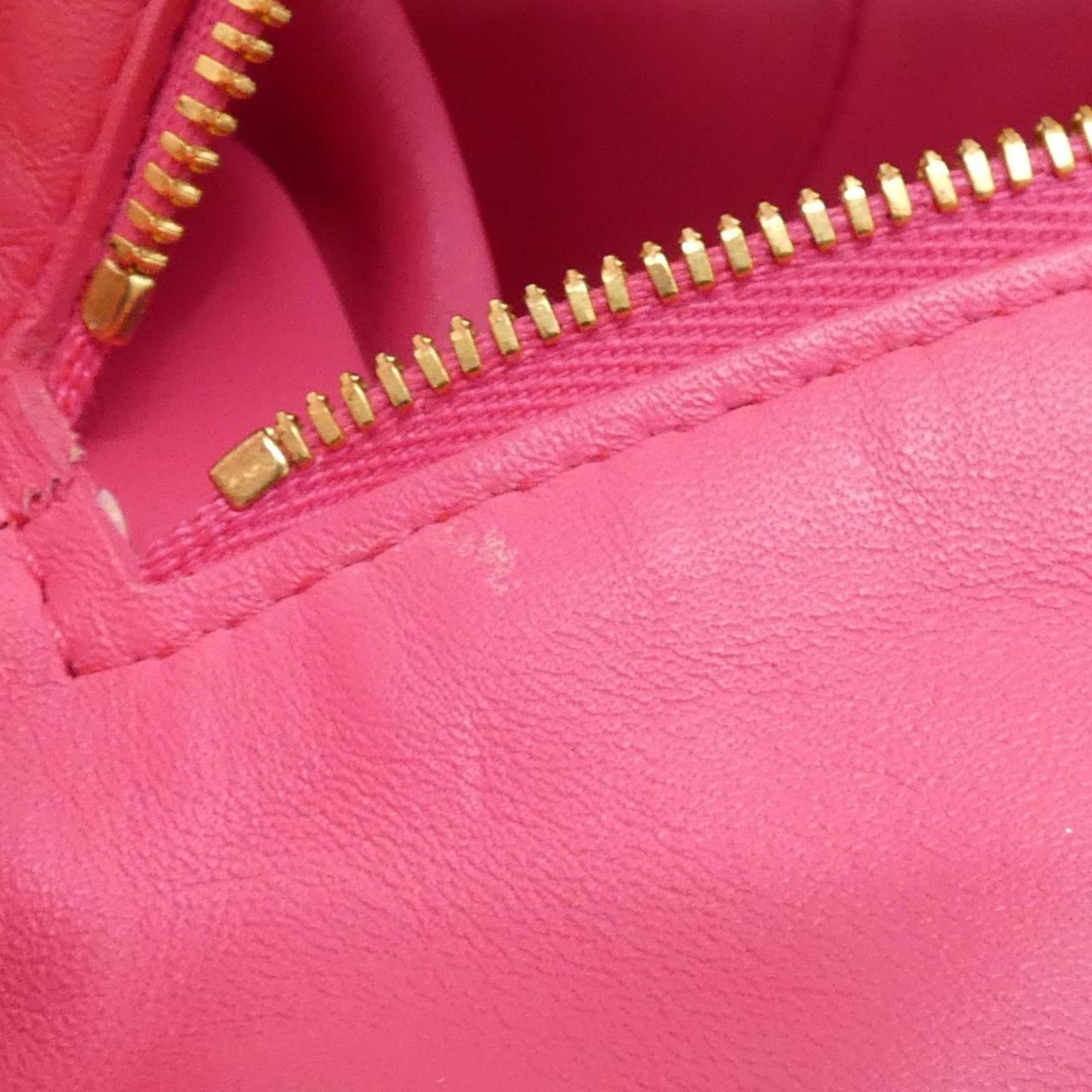 Bottega Veneta Pink Leather Handbag (Pre-Owned)
