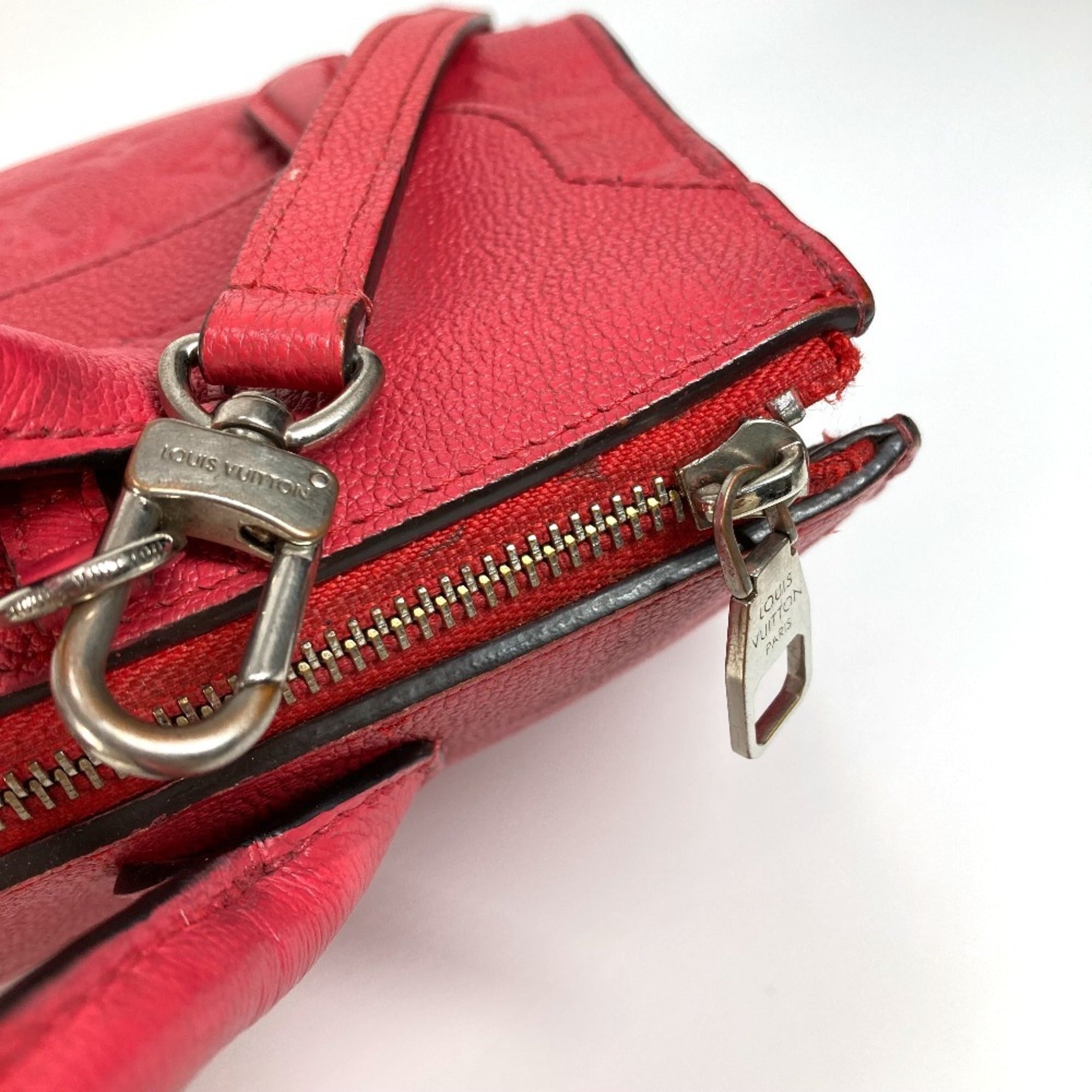 Louis Vuitton Monogram Empreinte Red Color Monogram Empreinte Handbag Shoulder Bag (Pre-Owned)