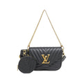 Louis Vuitton Black Leather Pochette Pouch Shoulder Bag (Pre-Owned)
