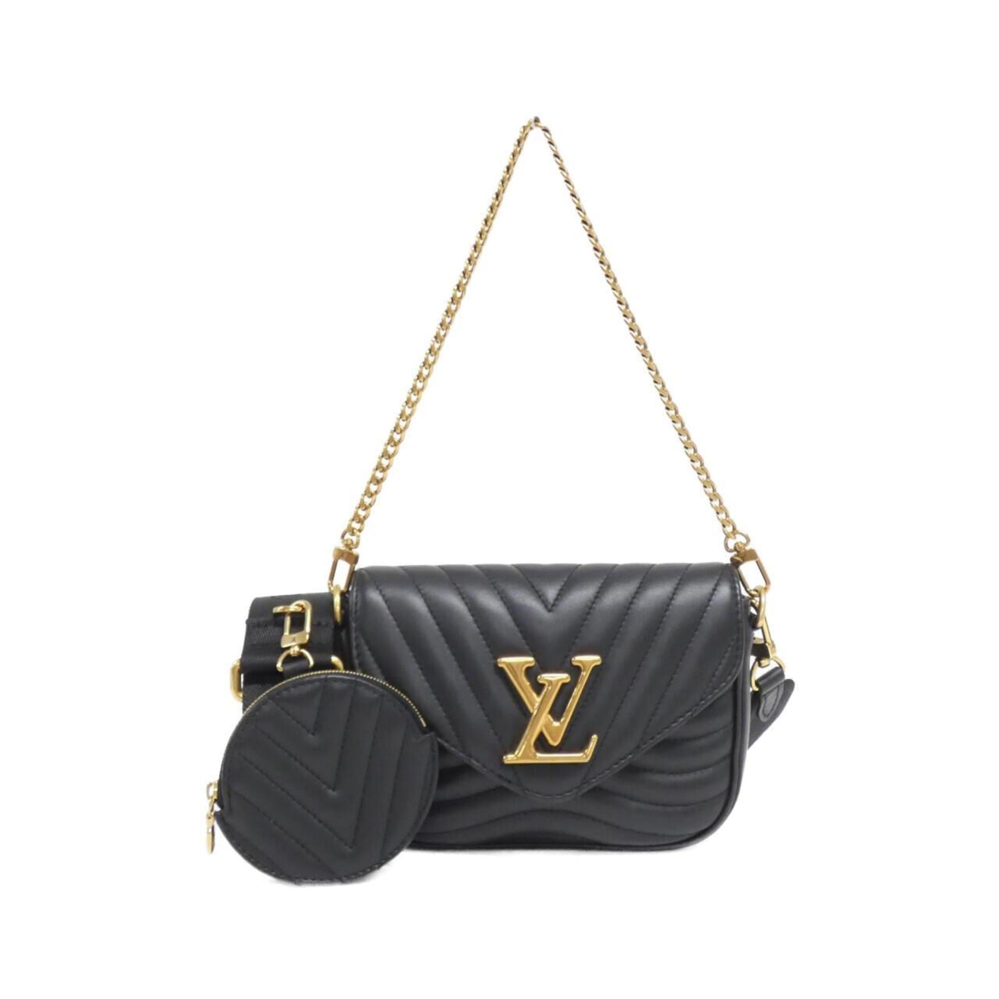 Louis Vuitton Black Leather Pochette Pouch Shoulder Bag (Pre-Owned)