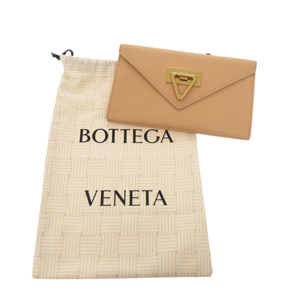 Bottega Veneta Beige Leather Wallet (Bi-Fold) (Pre-Owned)