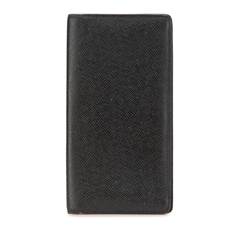 Louis Vuitton Taiga Black Noir Taiga Leather Coin Purse/Coin Case (Pre-Owned)