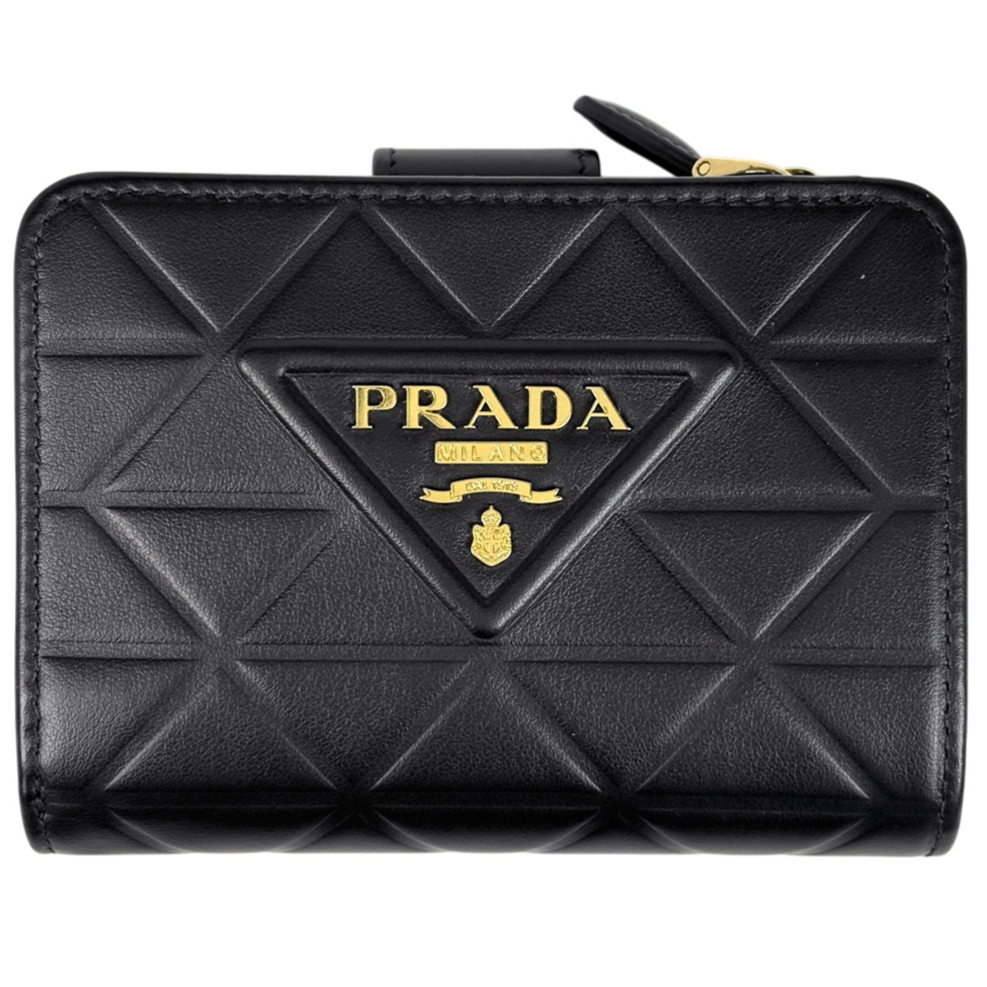 Prada Black Leather Wallet (Bi-Fold) (Pre-Owned)