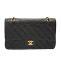 Chanel Black Leather Shoulder Bag (Pre-Owned)