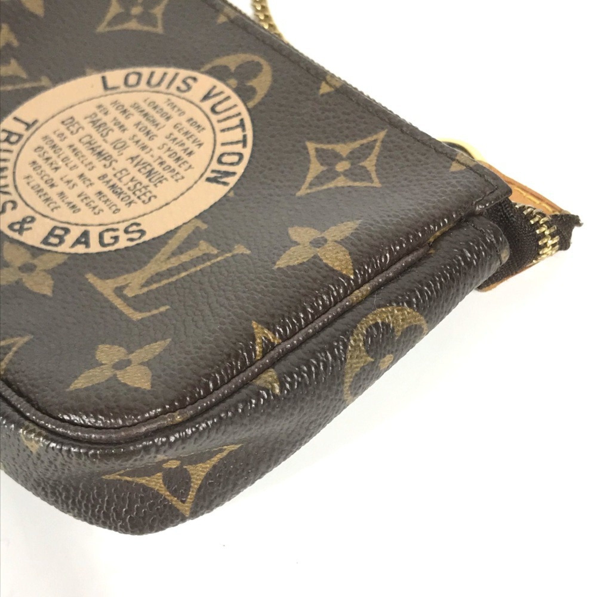 Louis Vuitton Brown Canvas Handbag Pochette (Pre-Owned)