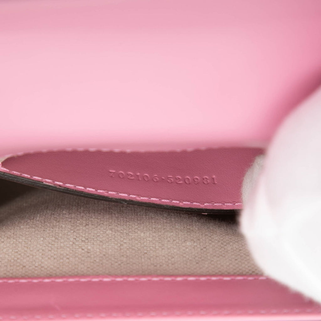 Gucci Pink Leather Backpack Handbag (Pre-Owned)