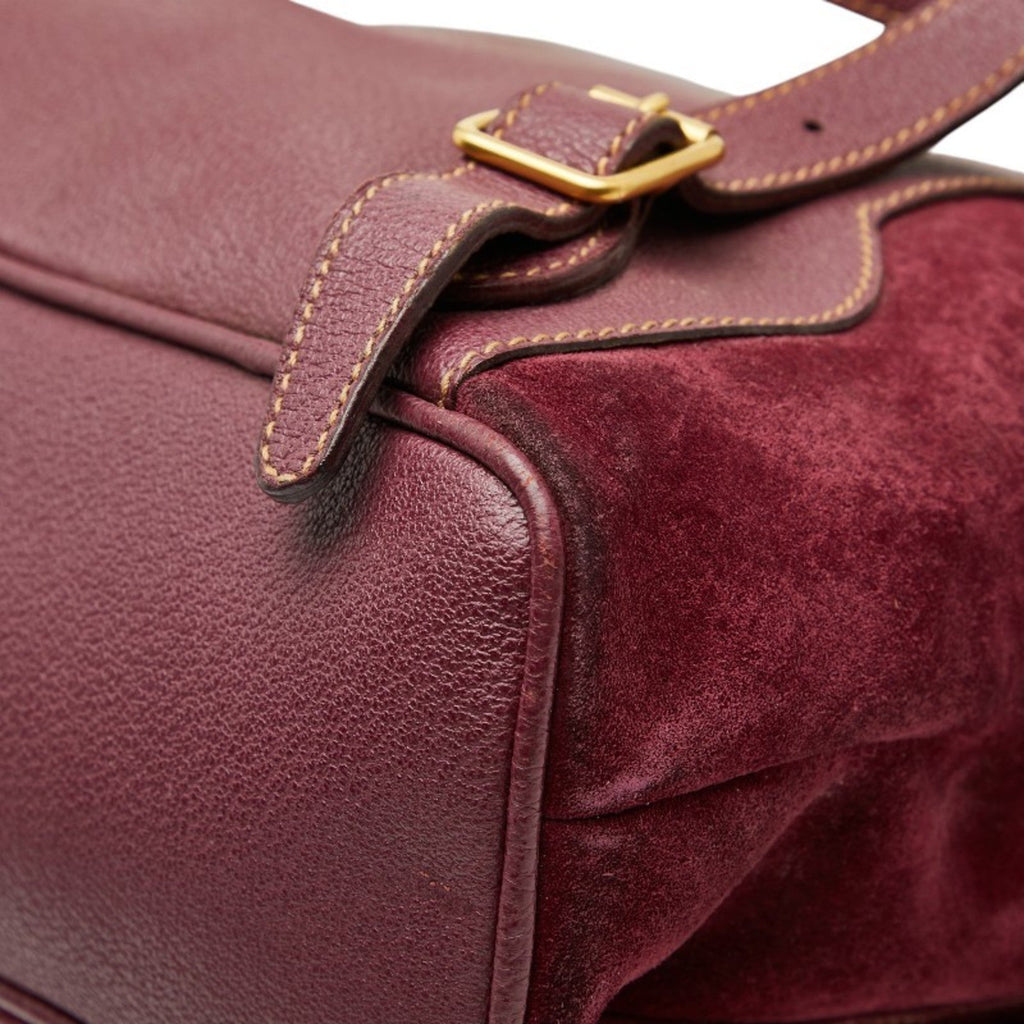 Gucci Purple Suede Backpack (Pre-Owned)
