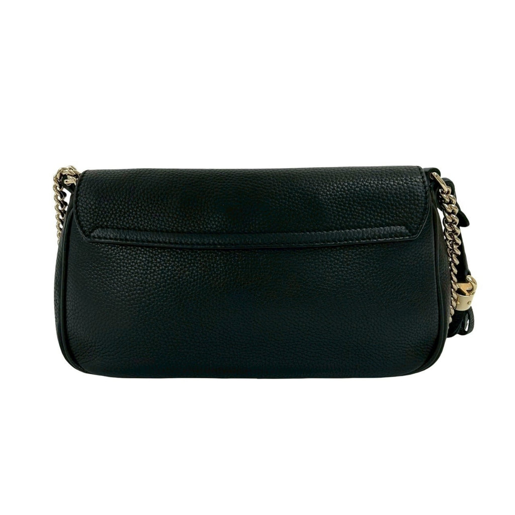 Gucci Black Leather Pochette Shoulder Bag (Pre-Owned)