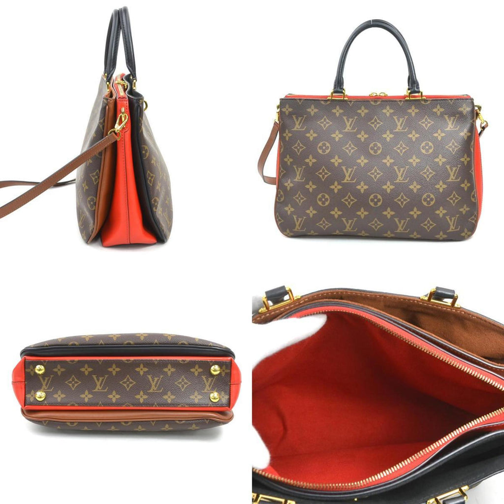 Louis Vuitton Monogram Noir Rouge Monogram Handbag Shoulder Bag (Pre-Owned)