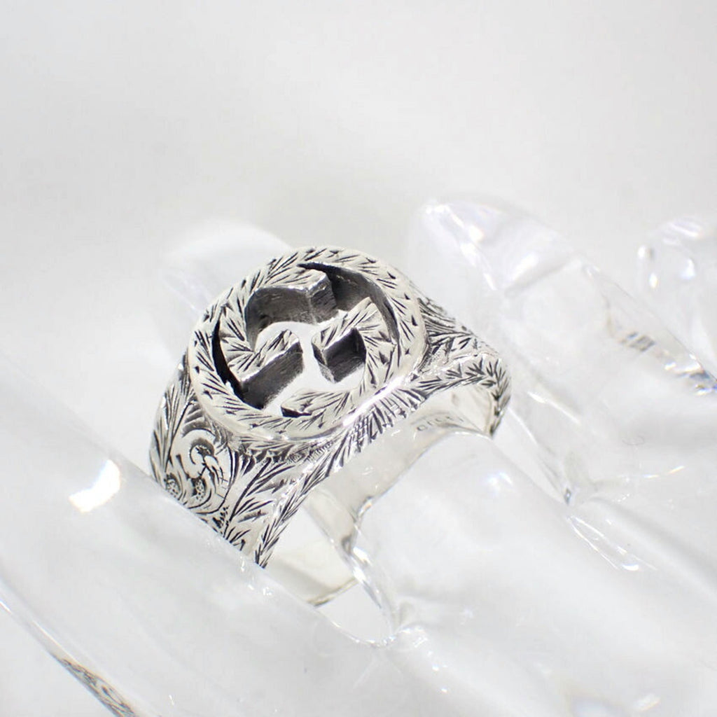 Gucci Sterling Silver 925 Band Ring (Pre-Owned)
