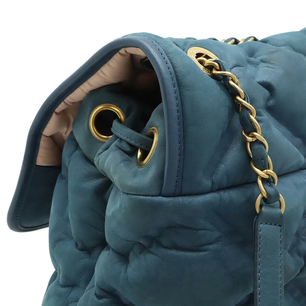 Chanel Blue Pink Leather Backpack (Pre-Owned)