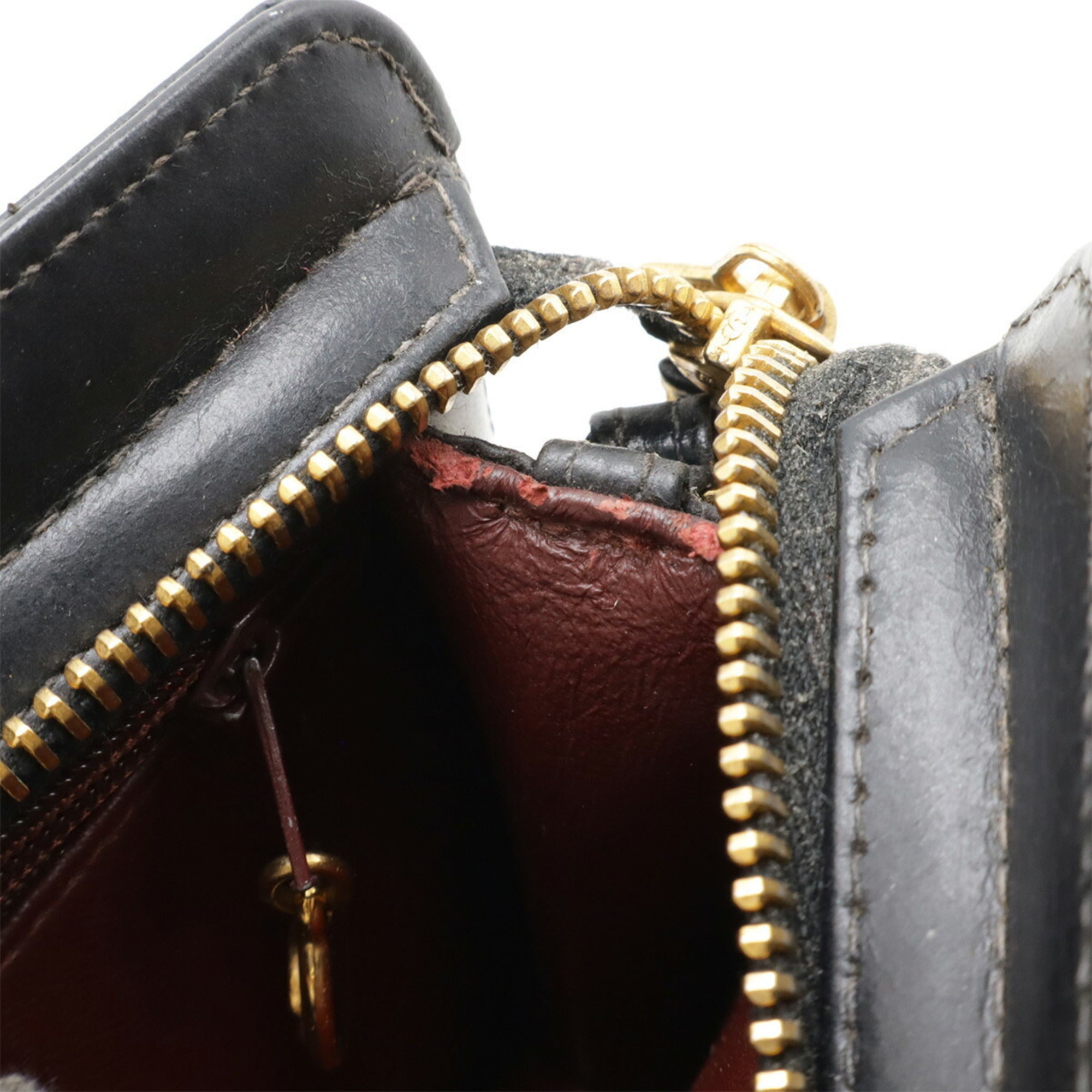 Chanel Black Leather Clutch Bag (Pre-Owned)