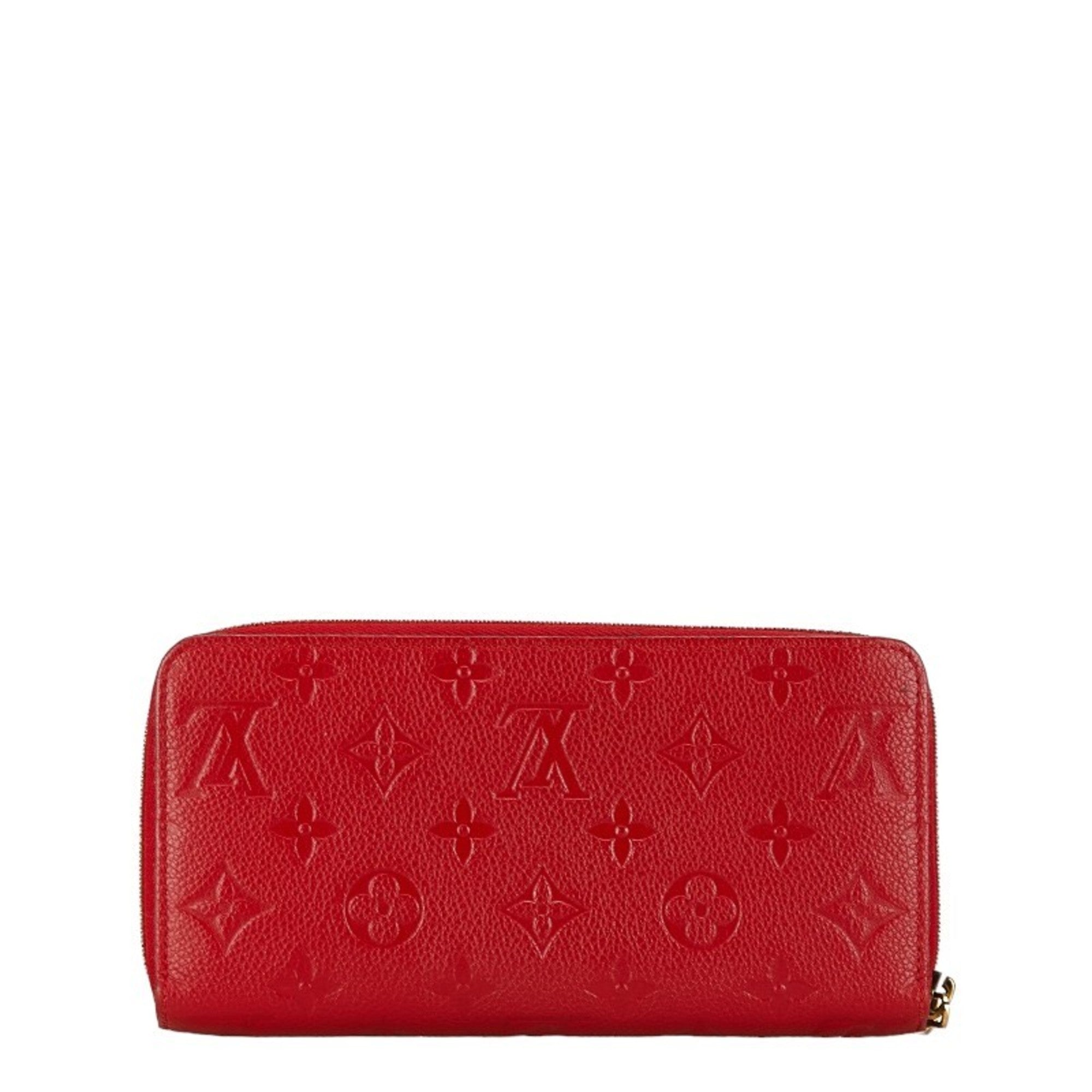 Louis Vuitton Auriane Red Color Leather Coin Purse/Coin Case (Pre-Owned)