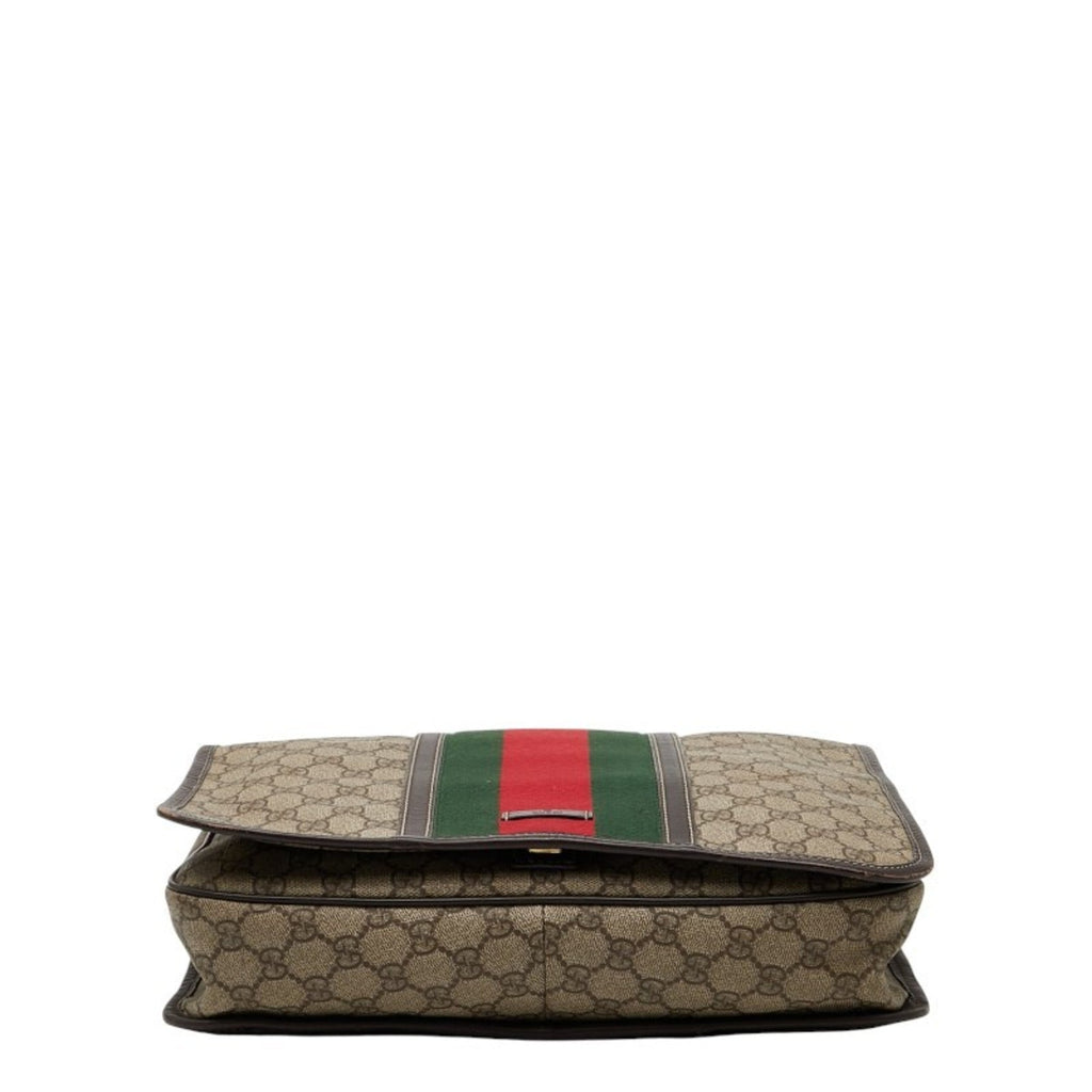 Gucci Beige Multi-Color Pvc Leather Shoulder Bag (Pre-Owned)