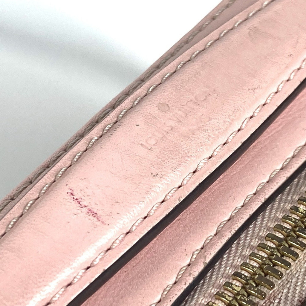 Louis Vuitton Pink White Damier Azur Pochette Shoulder Bag (Pre-Owned)