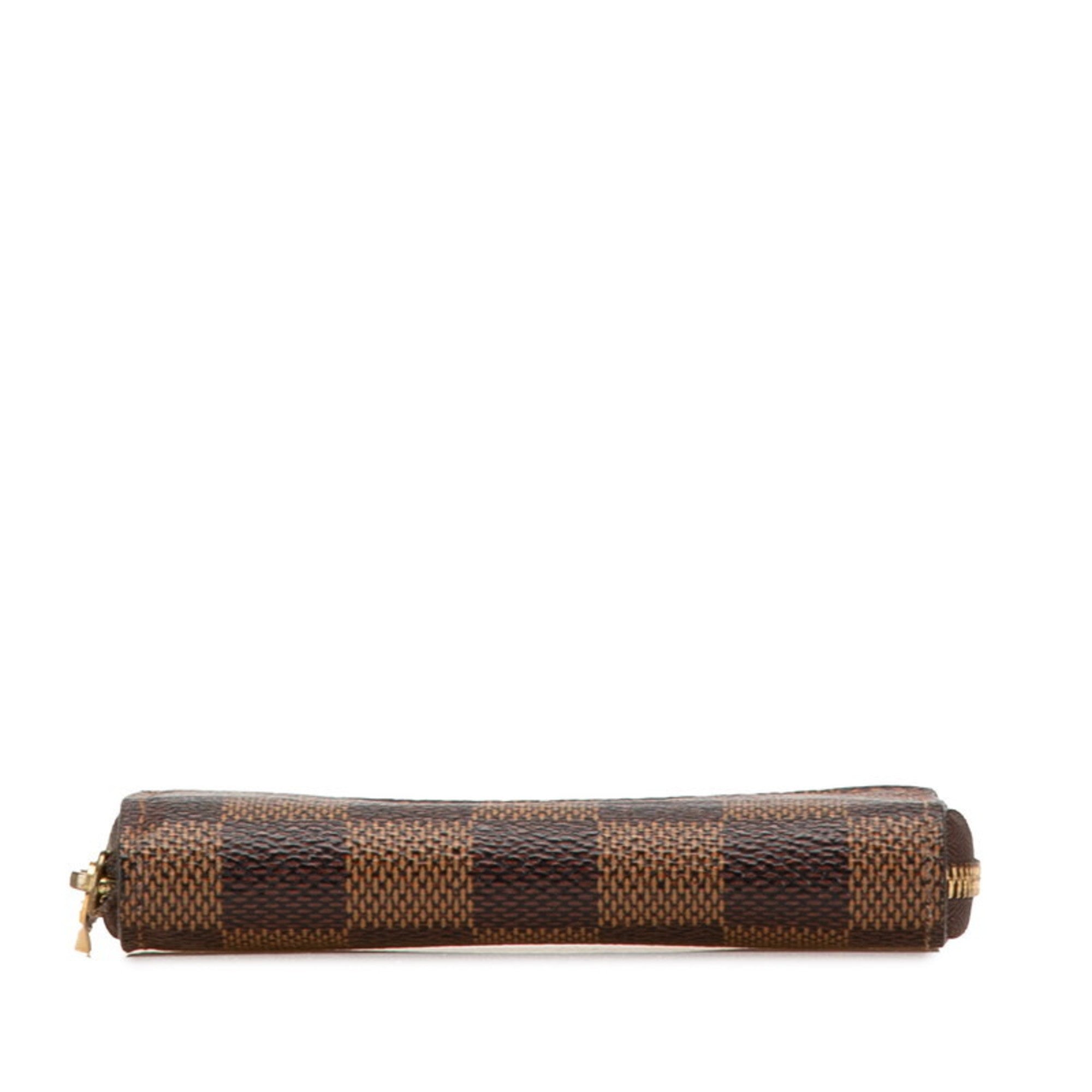 Louis Vuitton Brown Pvc Leather Coin Purse/Coin Case (Pre-Owned)
