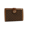 Gucci Brown Canvas Leather Wallet (Bi-Fold) (Pre-Owned)