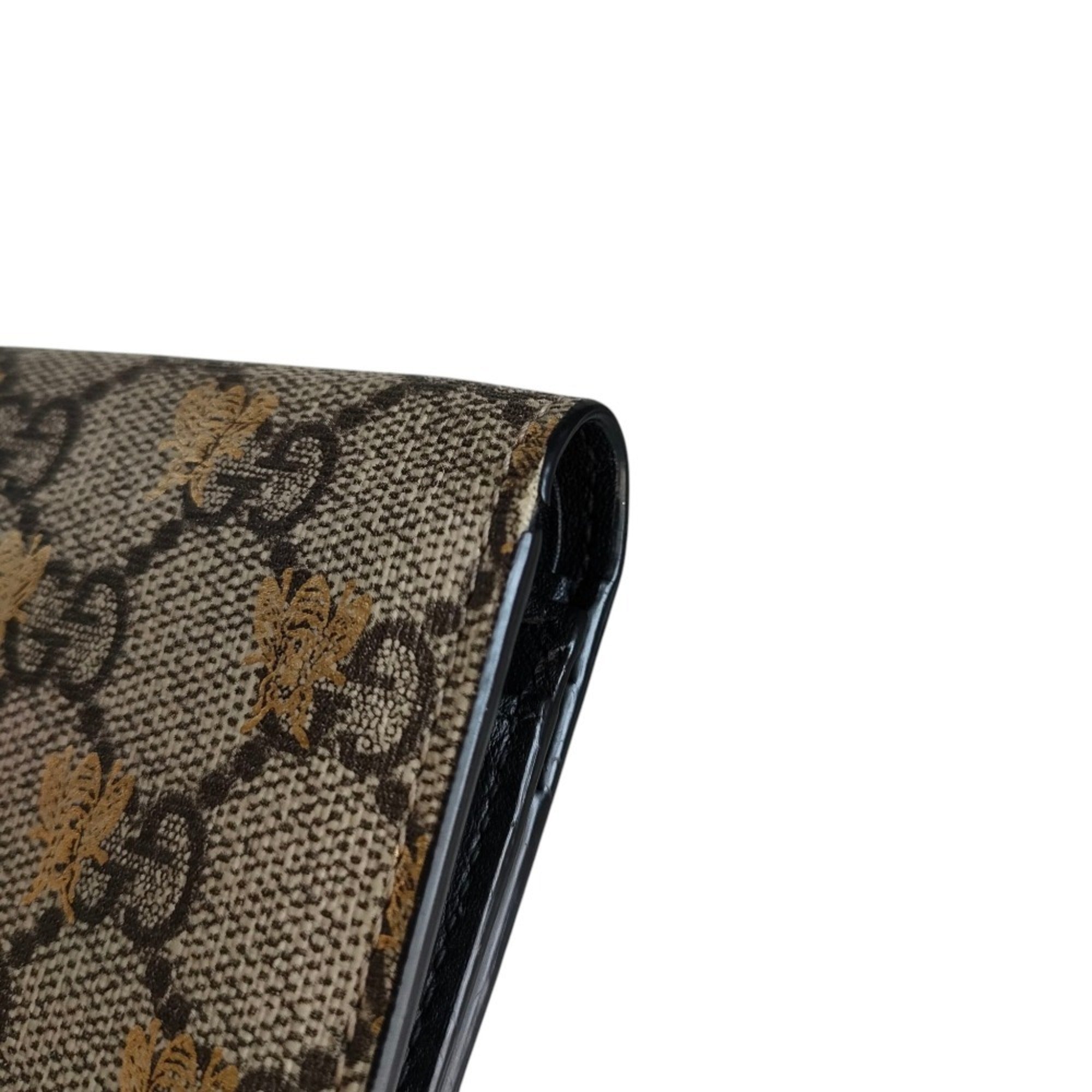 Gucci Beige Brown Gg Supreme Wallet (Bi-Fold) (Pre-Owned)