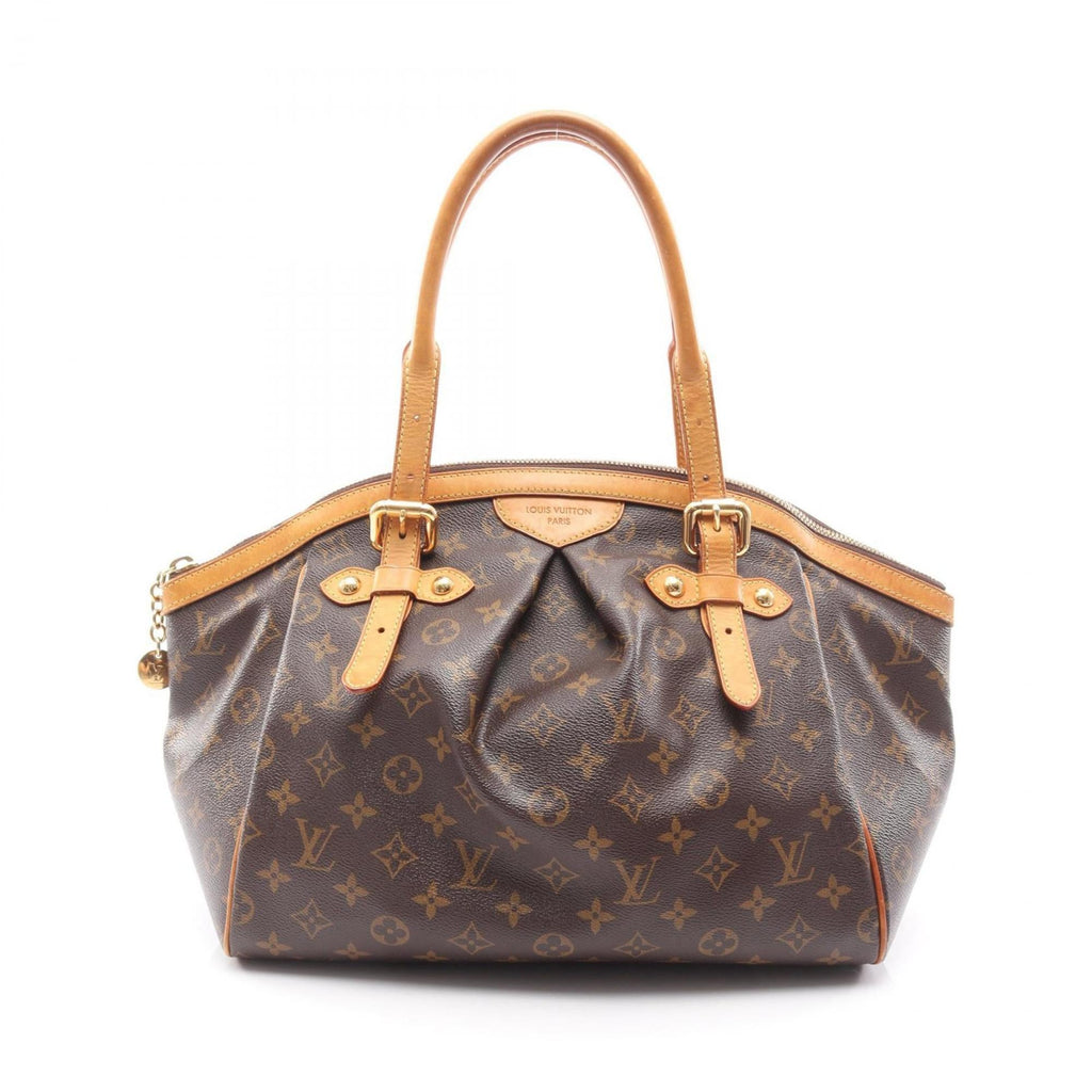 Louis Vuitton Brown Pvc Coated Canvas Leather Handbag (Pre-Owned)