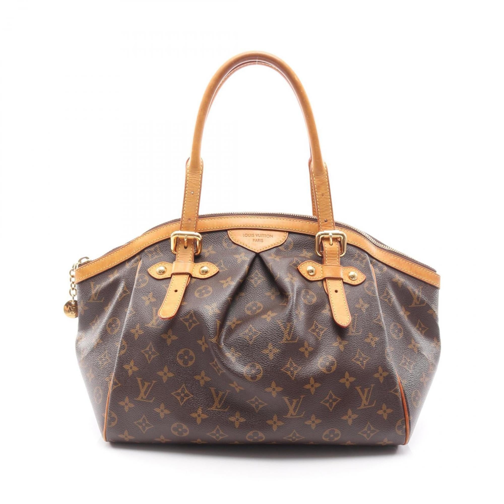 Louis Vuitton Brown Pvc Coated Canvas Leather Handbag (Pre-Owned)