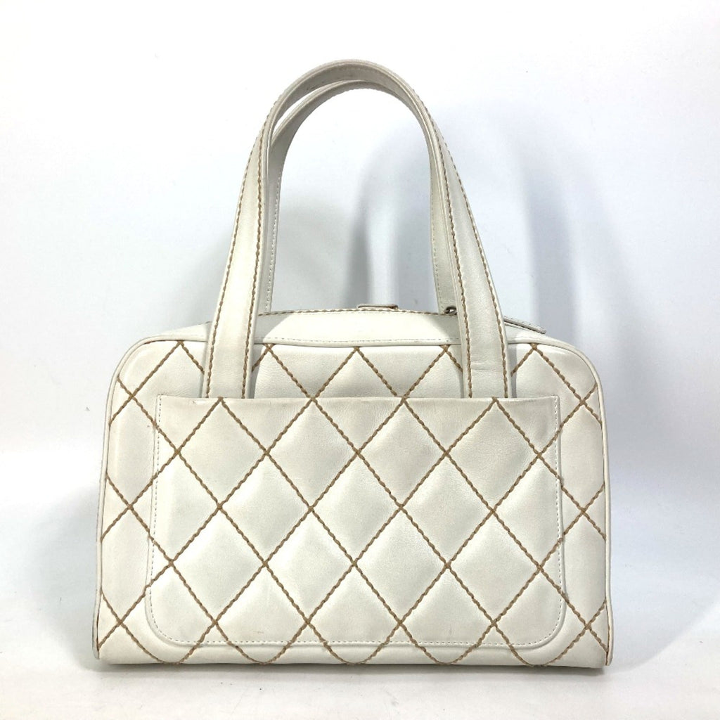 Chanel White Leather Handbag (Pre-Owned)