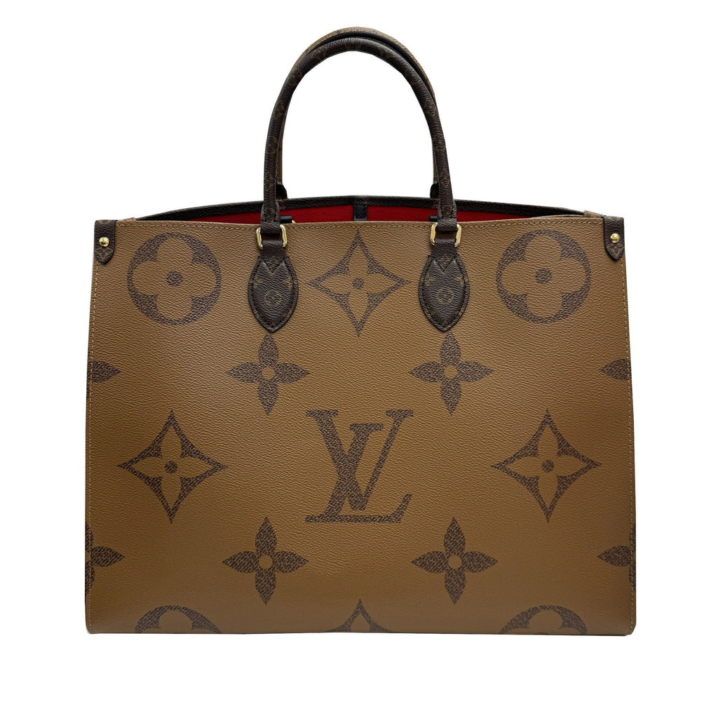 Louis Vuitton Brown Monogram Monogram Reverse Monogram Monogram Reverse Tote Bag (Pre-Owned)