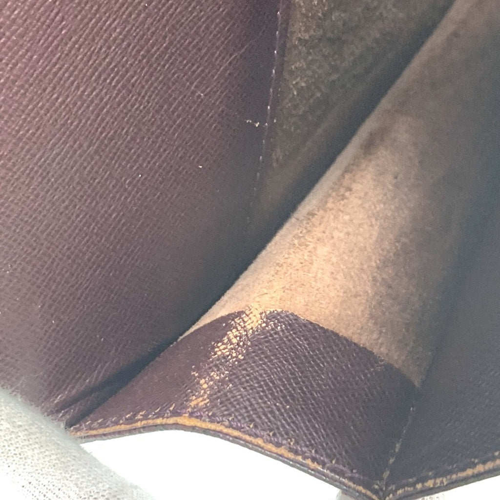 Louis Vuitton Acajou Red Color Wine Taiga Leather Leather Briefcase (Pre-Owned)