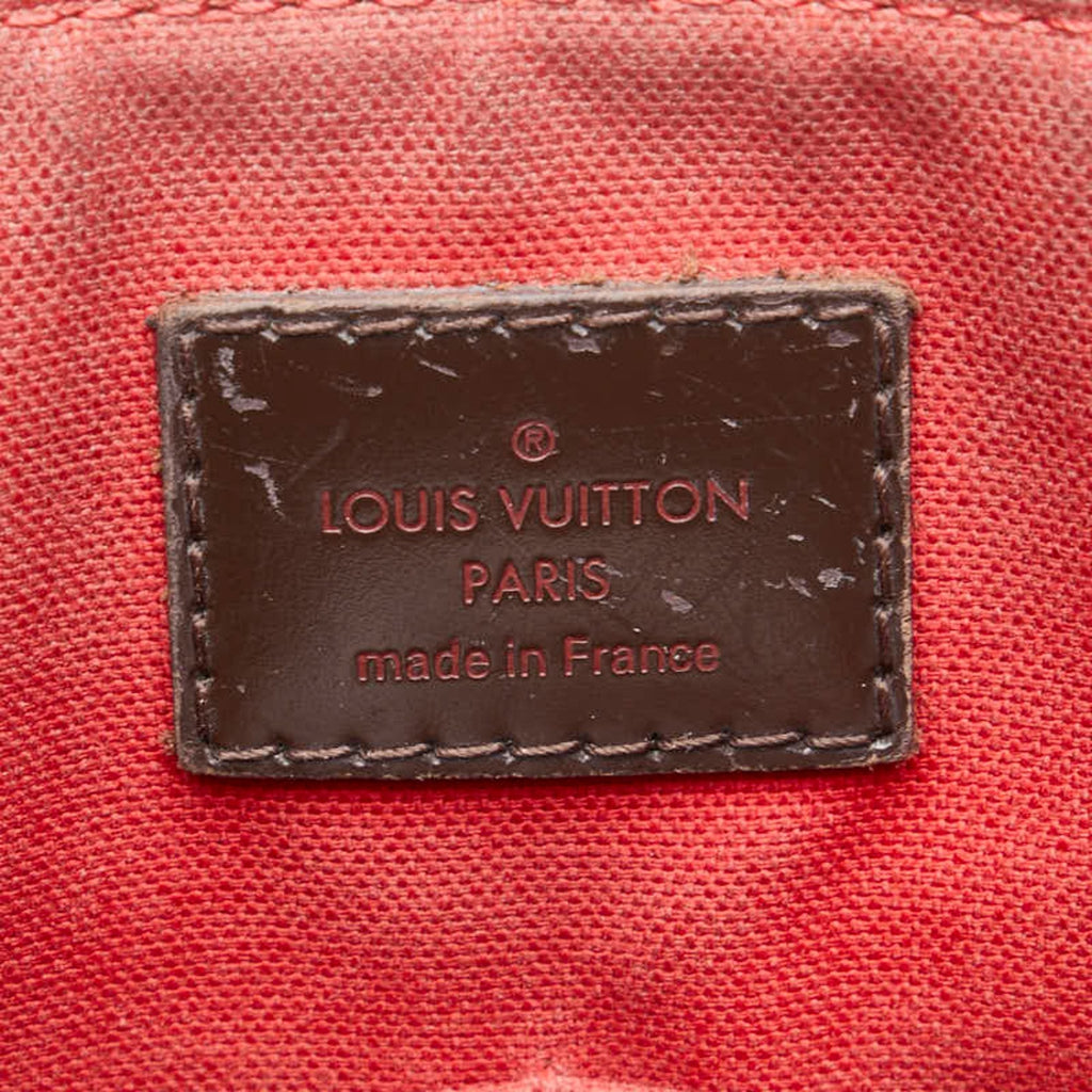 Louis Vuitton Brown Damier Canvas Pvc Leather Shoulder Bag Tote Bag (Pre-Owned)