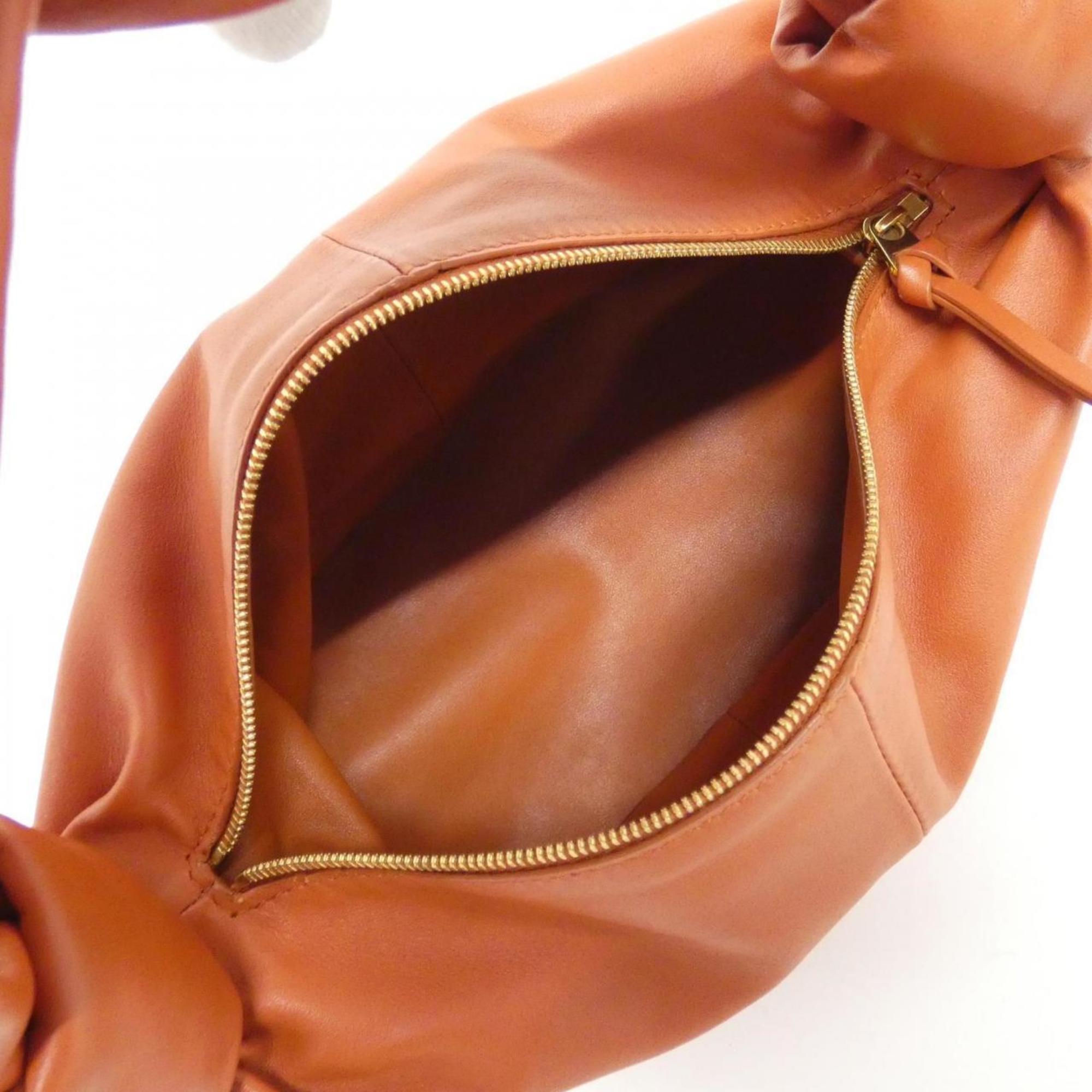 Bottega Veneta Gold Leather Handbag (Pre-Owned)