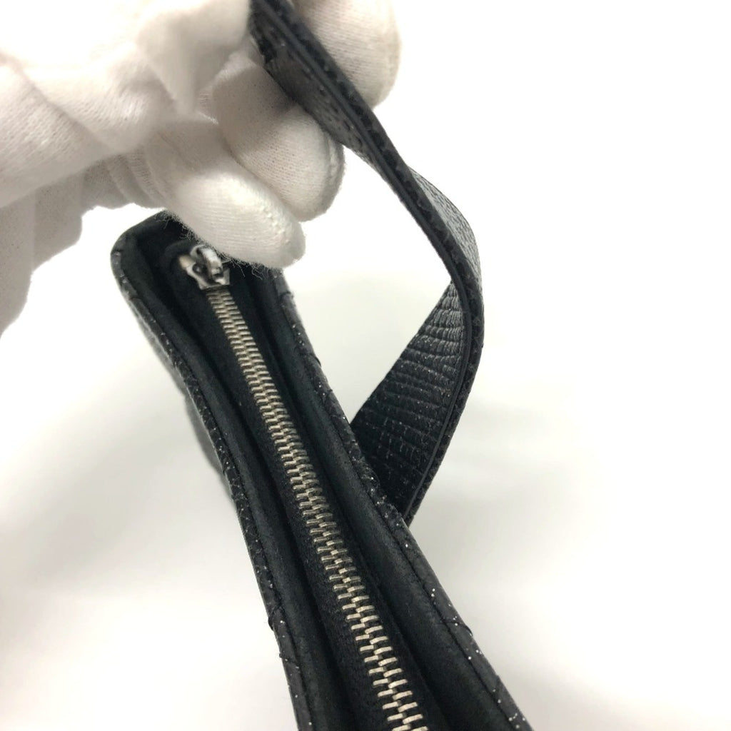 Chanel Black Leather Pouch (Pre-Owned)