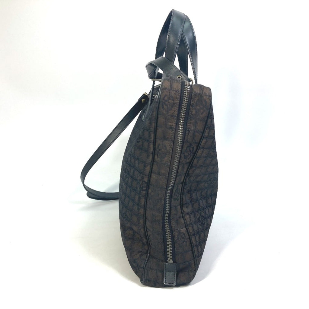 Chanel Brown Cloth Briefcase (Pre-Owned)