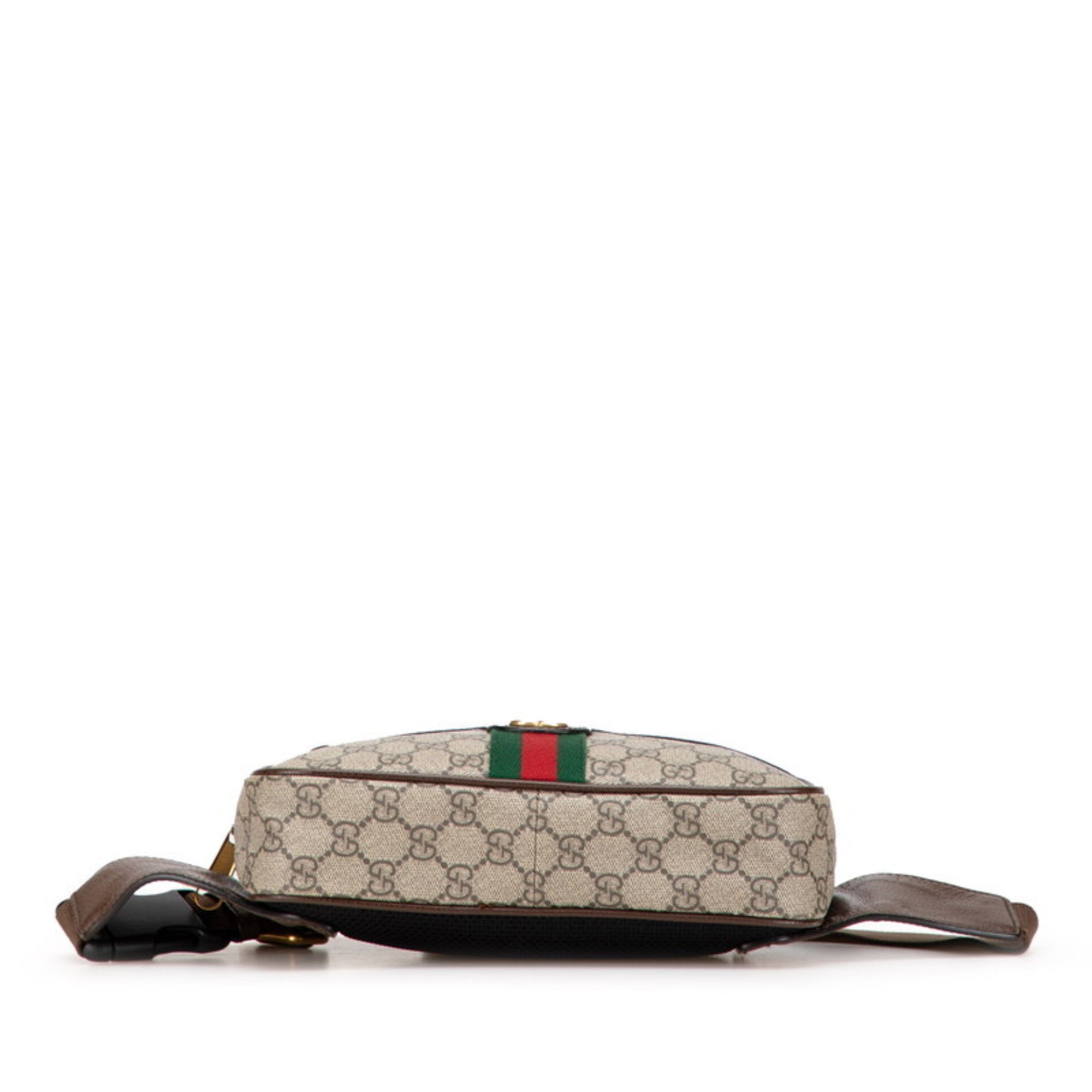 Gucci Beige Brown Pvc Leather Sling Bag (Pre-Owned)
