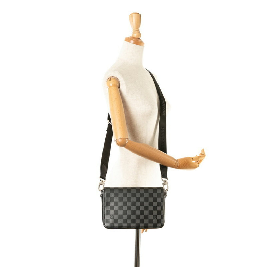 Louis Vuitton Black Pvc Leather Shoulder Bag (Pre-Owned)