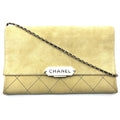 Chanel Beige Leather Shoulder Bag (Pre-Owned)