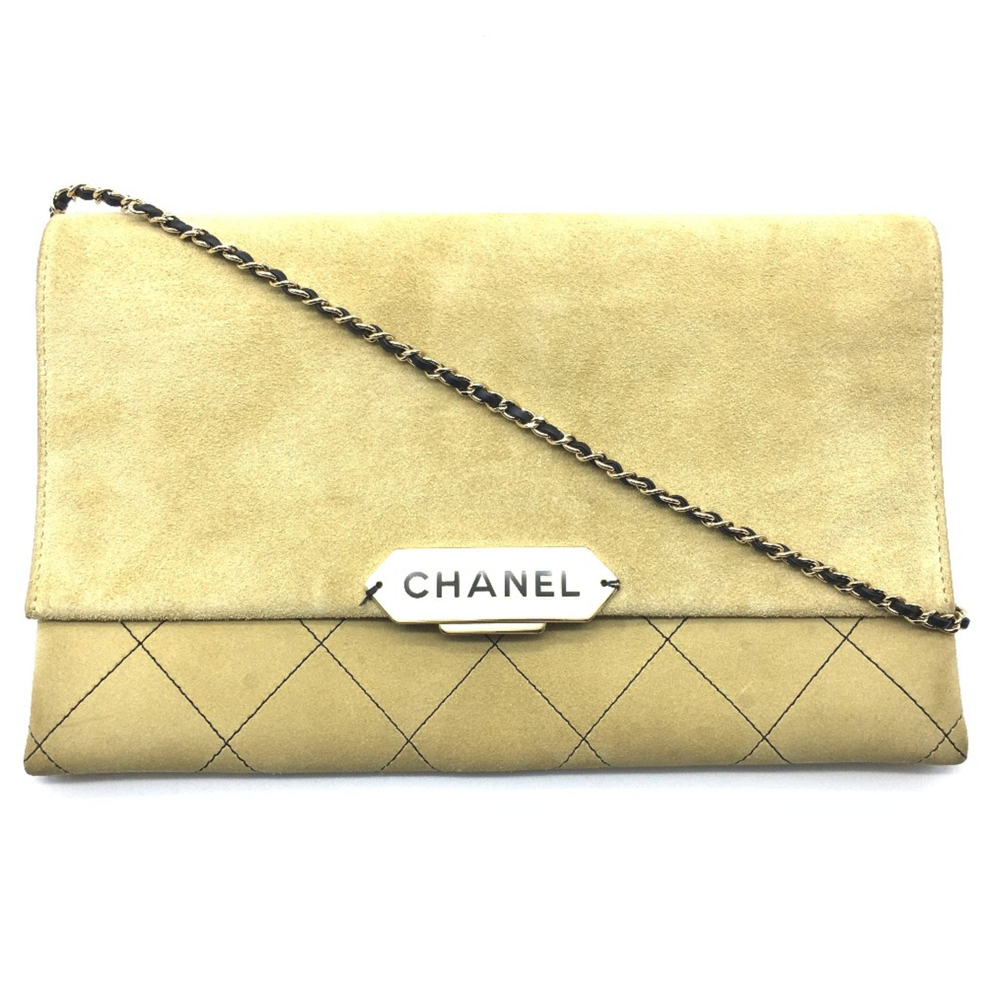 Chanel Beige Leather Shoulder Bag (Pre-Owned)