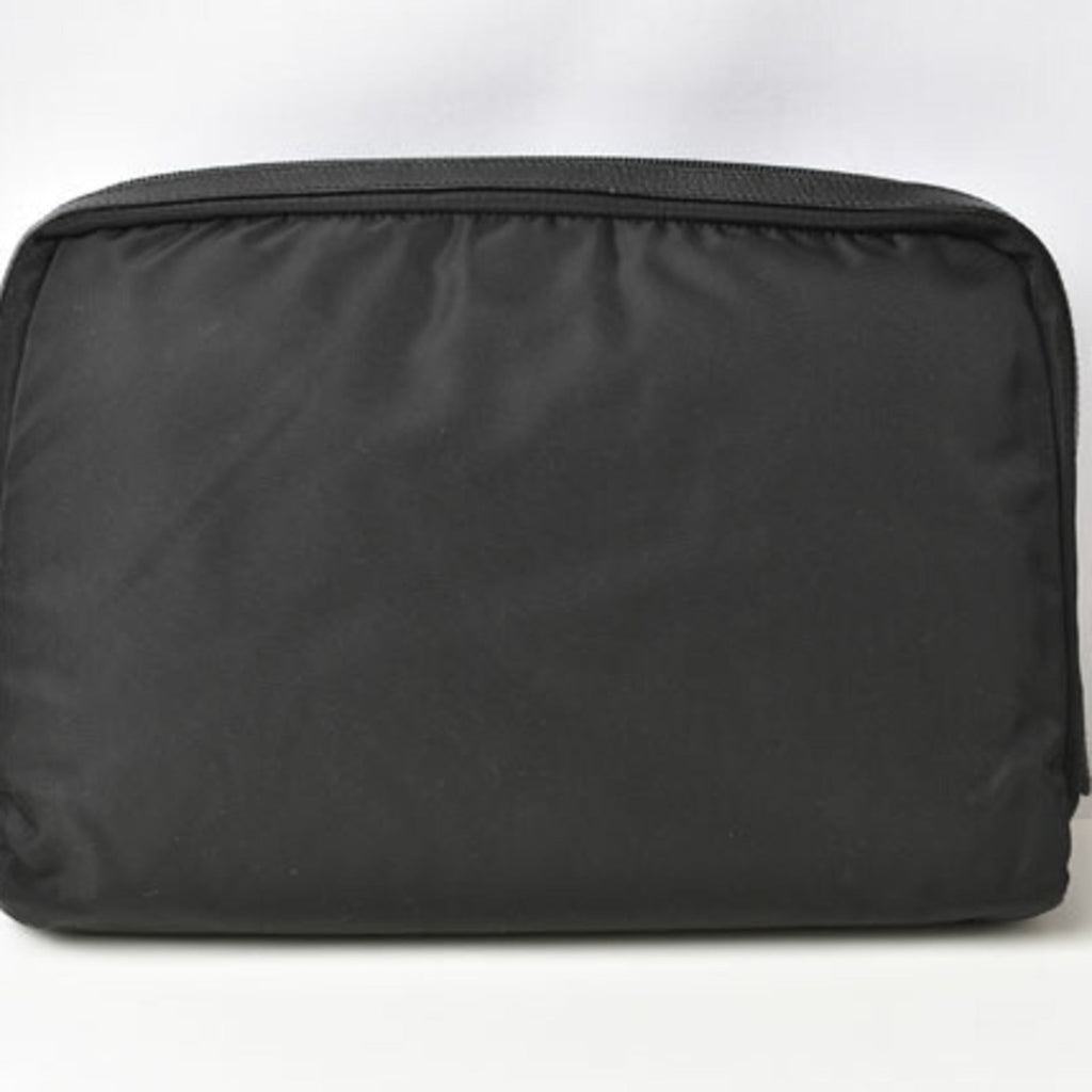 Prada Black Vela Nylon Pouch (Pre-Owned)