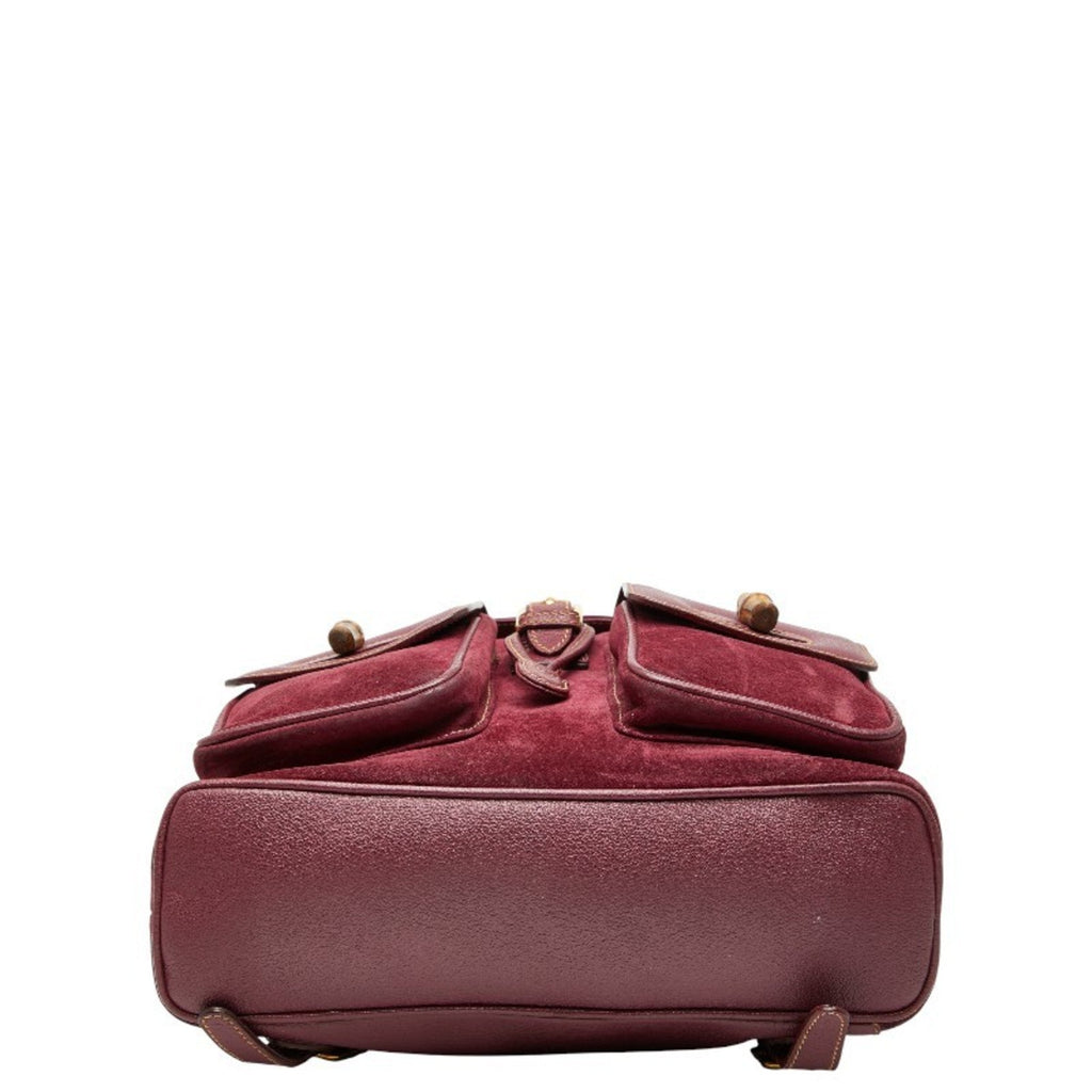 Gucci Purple Suede Backpack (Pre-Owned)