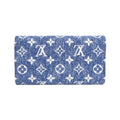 Louis Vuitton Monogram Gold Blue Monogram Navy Monogram Long Wallet (Bi-Fold) (Pre-Owned)
