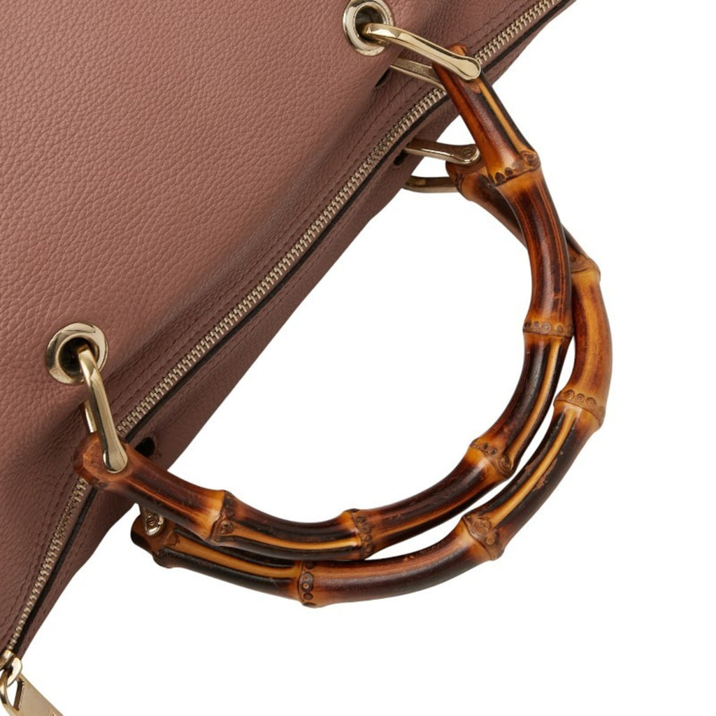 Gucci Pink Leather Handbag Shoulder Bag (Pre-Owned)